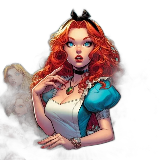 comic book art, concept art, fantasy art, cartoon transparent PNG cut-out
