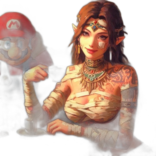 mask, jewelry, face, staff transparent PNG cut-out