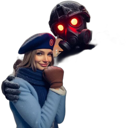 robot, mask, weapon, face transparent PNG cut-out