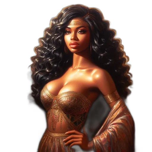 dress, fantasy art, concept art, comic book art transparent PNG cut-out