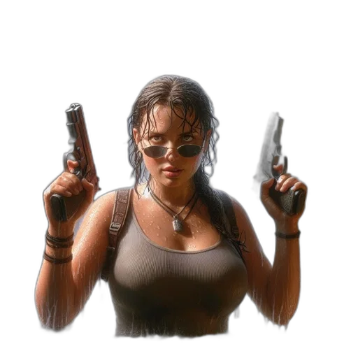 weapon, concept art, photorealistic, pixel art transparent PNG cut-out
