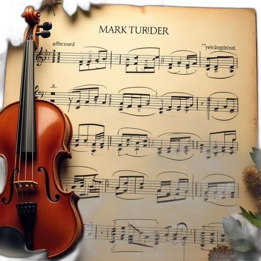 flower, photorealistic, sheet, music transparent PNG cut-out