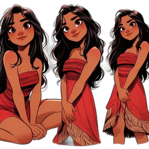 dress, comic book art, cartoon, concept art transparent PNG cut-out