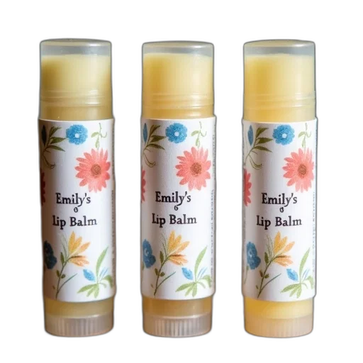 three, identical, lip, balms transparent PNG cut-out