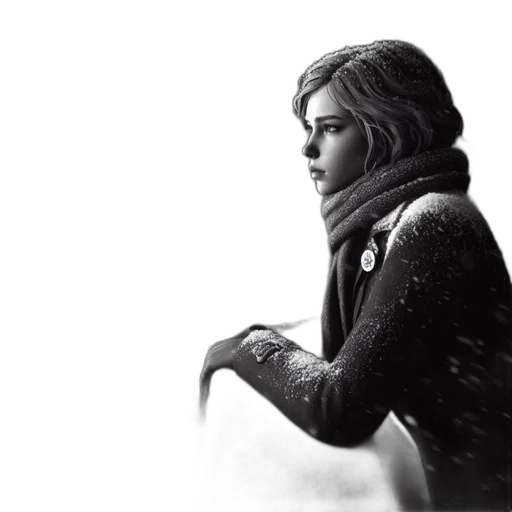 face, jacket, photorealistic, concept art transparent PNG cut-out