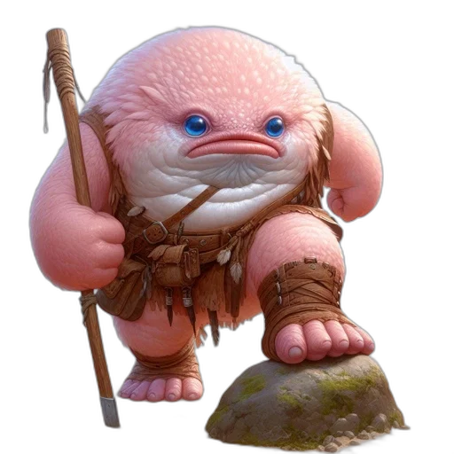 creature, staff, face, animal transparent PNG cut-out