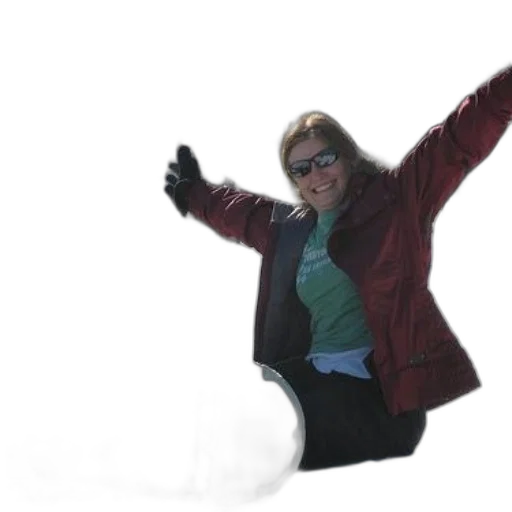 jacket, staff, robot, creature transparent PNG cut-out