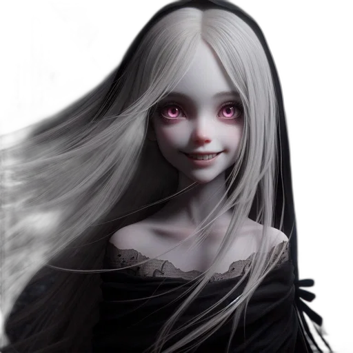 creature, face, hair, mask transparent PNG cut-out