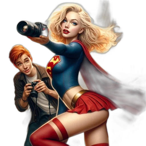 comic book art, concept art, cartoon, fantasy art transparent PNG cut-out