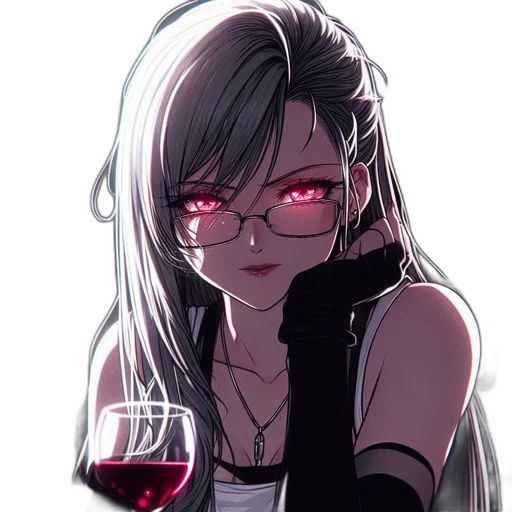face, cyberpunk, anime, pixel art transparent PNG cut-out