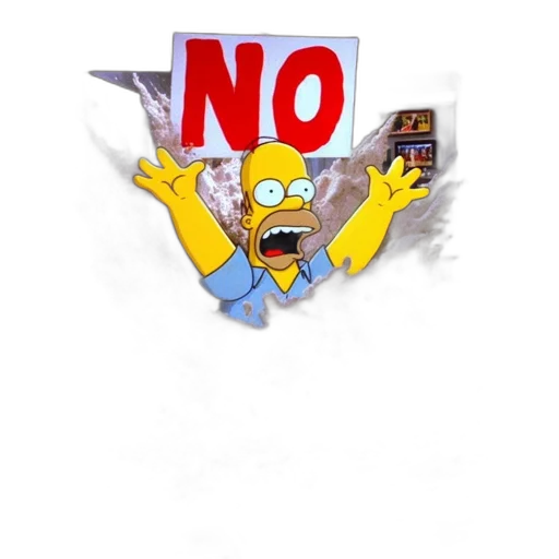 robot, 3d render, pixel art, homer transparent PNG cut-out