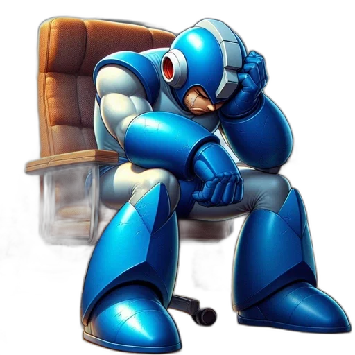 robot, furniture, concept art, 3d render transparent PNG cut-out