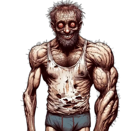 creature, comic book art, concept art, cyberpunk transparent PNG cut-out