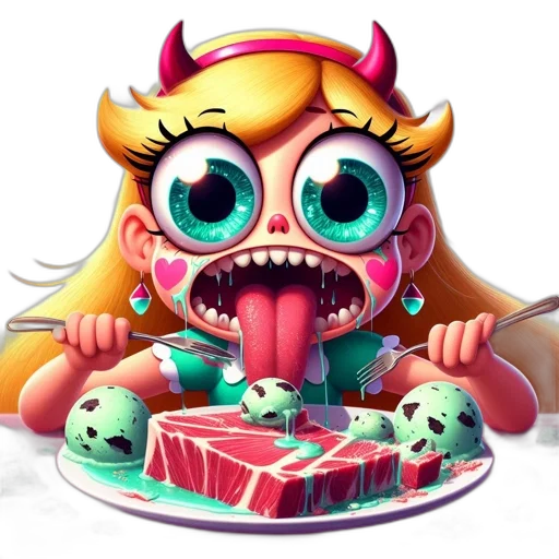 food, creature, concept art, pixel art transparent PNG cut-out