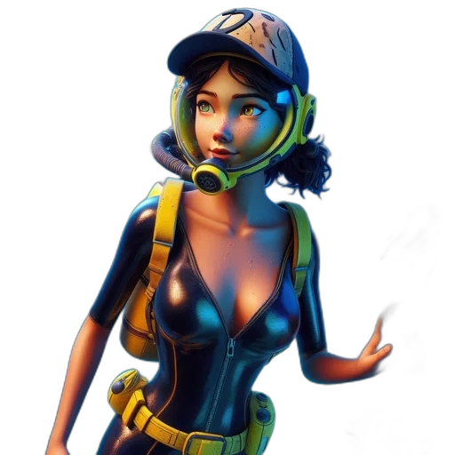 face, staff, concept art, 3d render transparent PNG cut-out
