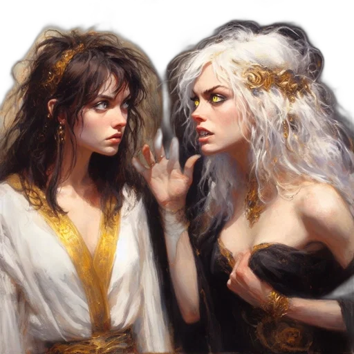 fantasy art, oil painting, concept art, photorealistic transparent PNG cut-out