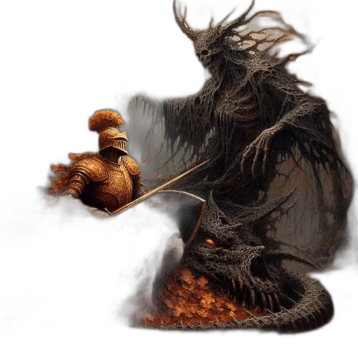 dragon, creature, staff, robot transparent PNG cut-out