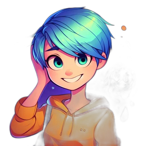 face, staff, anime, cartoon transparent PNG cut-out