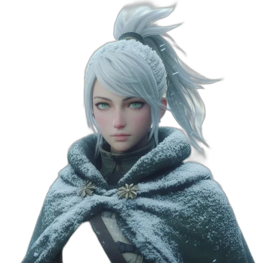 face, jacket, staff, dragon transparent PNG cut-out
