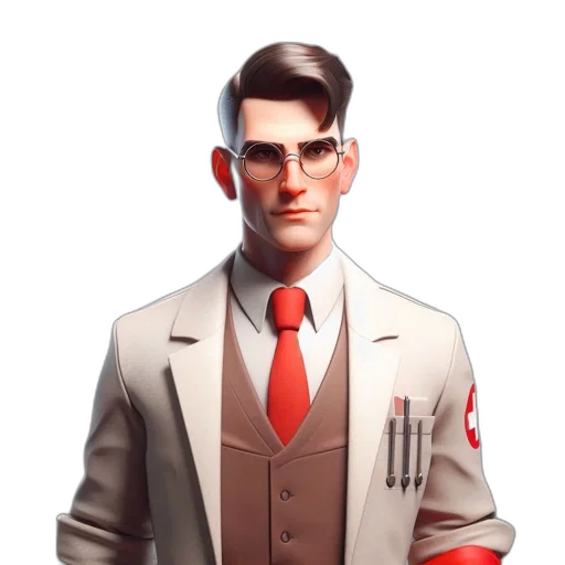 jacket, staff, face, robot transparent PNG cut-out