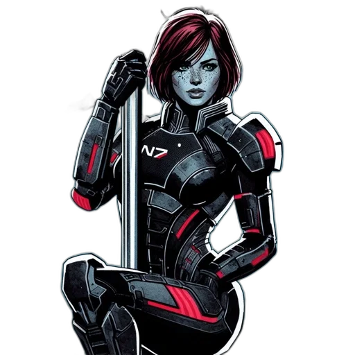 robot, staff, comic book art, concept art transparent PNG cut-out