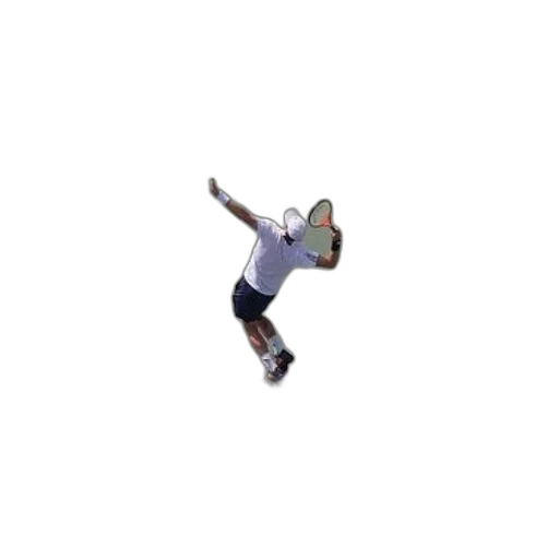 pixel art, 3d render, tennis, player transparent PNG cut-out