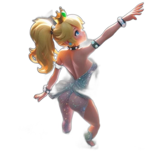 staff, dress, 3d render, concept art transparent PNG cut-out