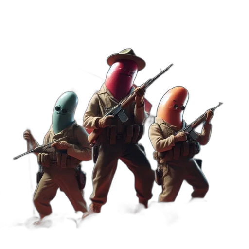 weapon, staff, mask, robot transparent PNG cut-out