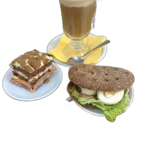 food, photorealistic, 3d render, sandwich transparent PNG cut-out