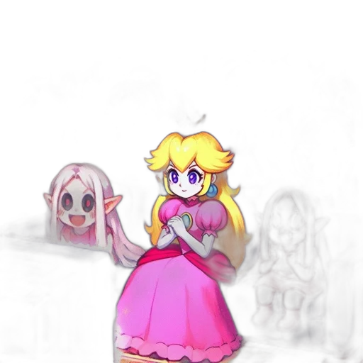 dress, crown, weapon, staff transparent PNG cut-out