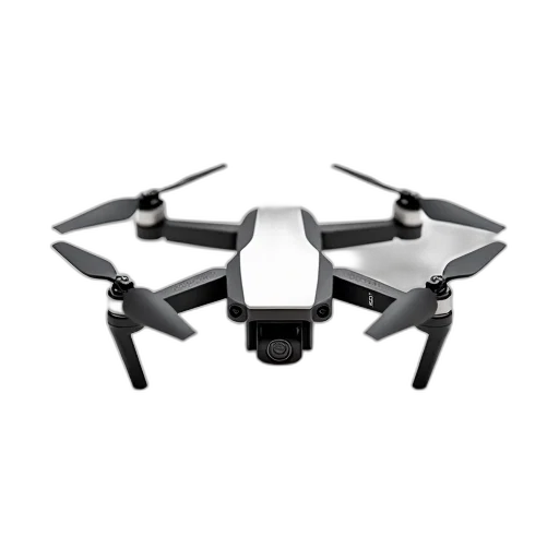 robot, black, white, drone transparent PNG cut-out