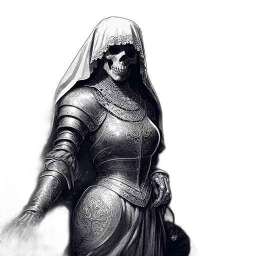 dress, sword, mask, staff transparent PNG cut-out