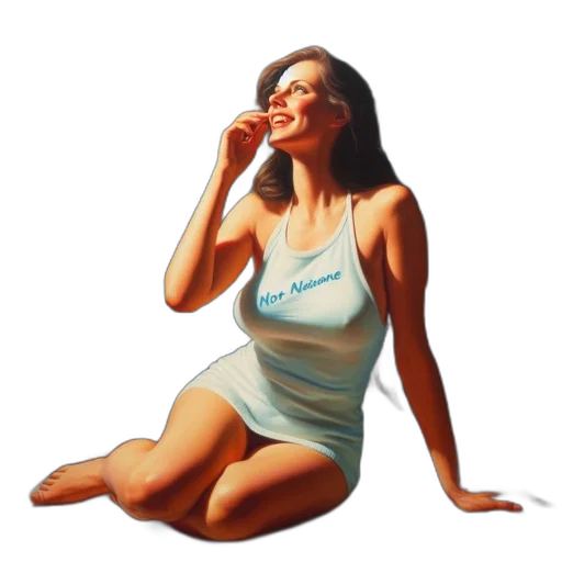 dress, face, photorealistic, oil painting transparent PNG cut-out