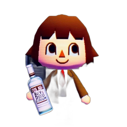 bottle, staff, robot, hair transparent PNG cut-out