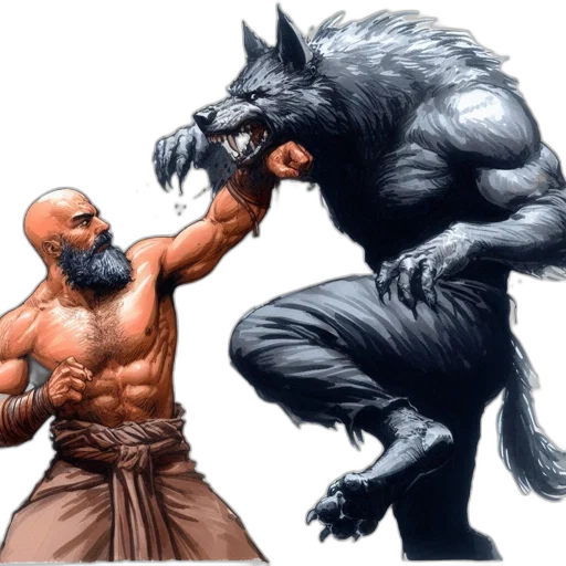 concept art, fantasy art, comic book art, powerful transparent PNG cut-out