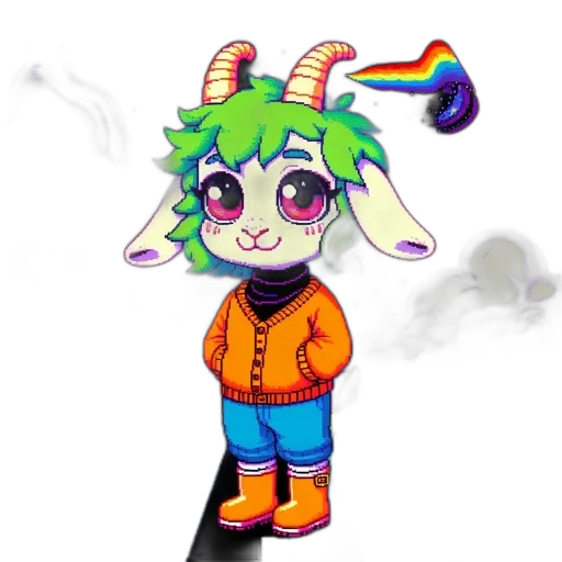 staff, dragon, pixel art, concept art transparent PNG cut-out