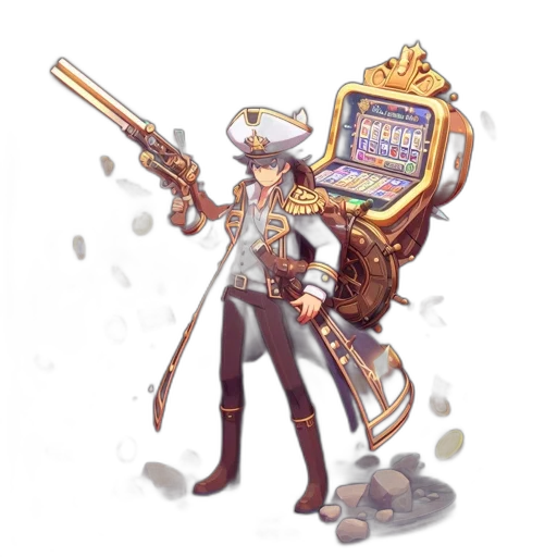 staff, robot, weapon, jacket transparent PNG cut-out