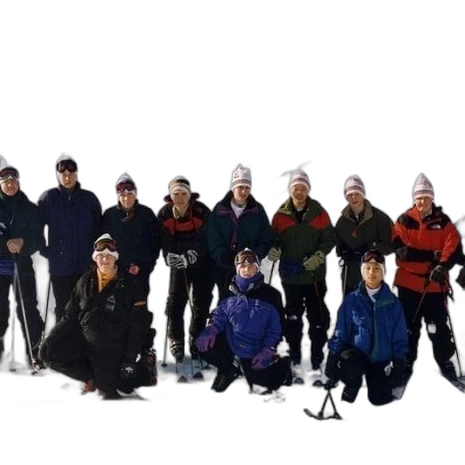 staff, jacket, snow, group transparent PNG cut-out
