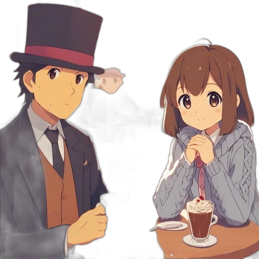 hat, staff, food, anime transparent PNG cut-out