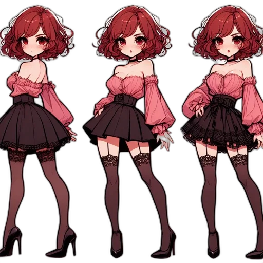 dress, concept art, pixel art, anime transparent PNG cut-out