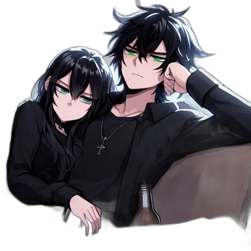 jacket, anime, pixel art, cartoon transparent PNG cut-out