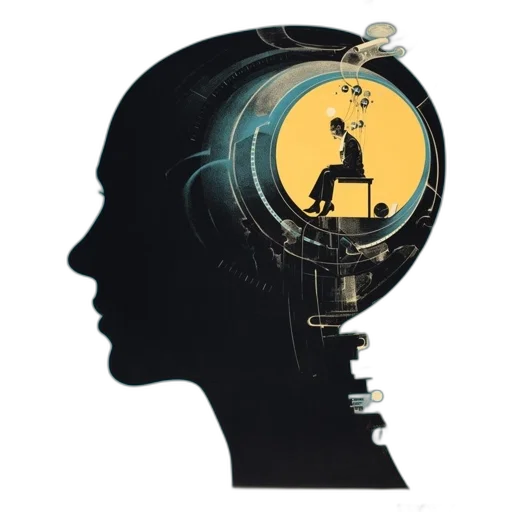 robot, staff, concept art, graphic transparent PNG cut-out