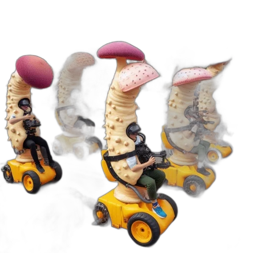 3d render, concept art, parade, features transparent PNG cut-out