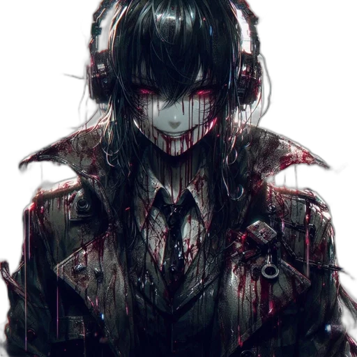 mask, face, creature, jacket transparent PNG cut-out
