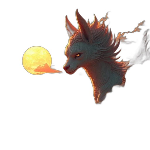 dragon, staff, creature, animal transparent PNG cut-out