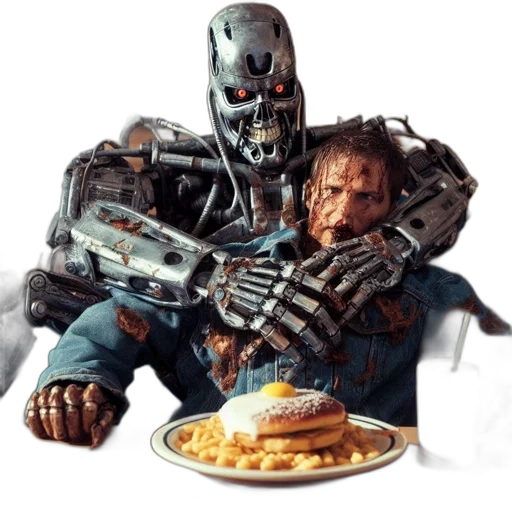 food, robot, concept art, comic book art transparent PNG cut-out