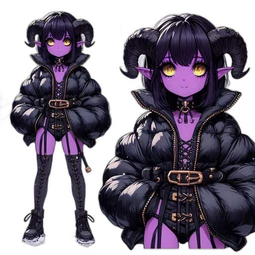 jacket, creature, concept art, cyberpunk transparent PNG cut-out