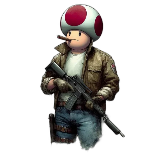 weapon, hat, jacket, animal transparent PNG cut-out