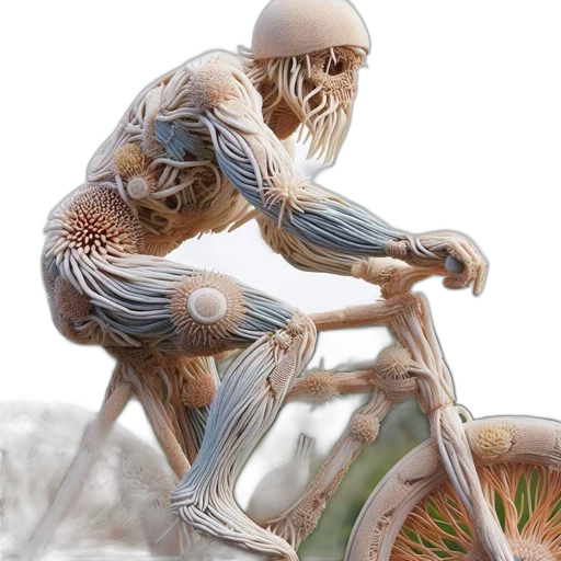 robot, creature, 3d render, photorealistic transparent PNG cut-out