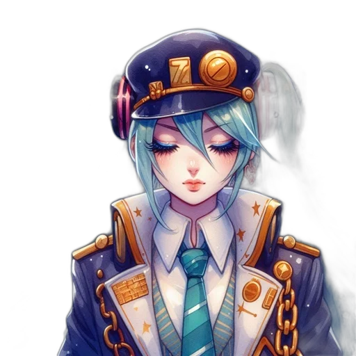 staff, jacket, hat, crown transparent PNG cut-out